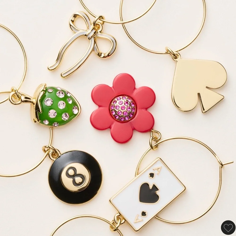 ♠️🍷 kate spade new york x Target Wine Charm Set 6 Count